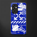 blue travis scott x anti social social club back phone cover | glass case for samsung galaxy a14 5g