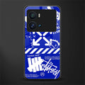blue travis scott x anti social social club back phone cover | glass case for iQOO 9 Pro