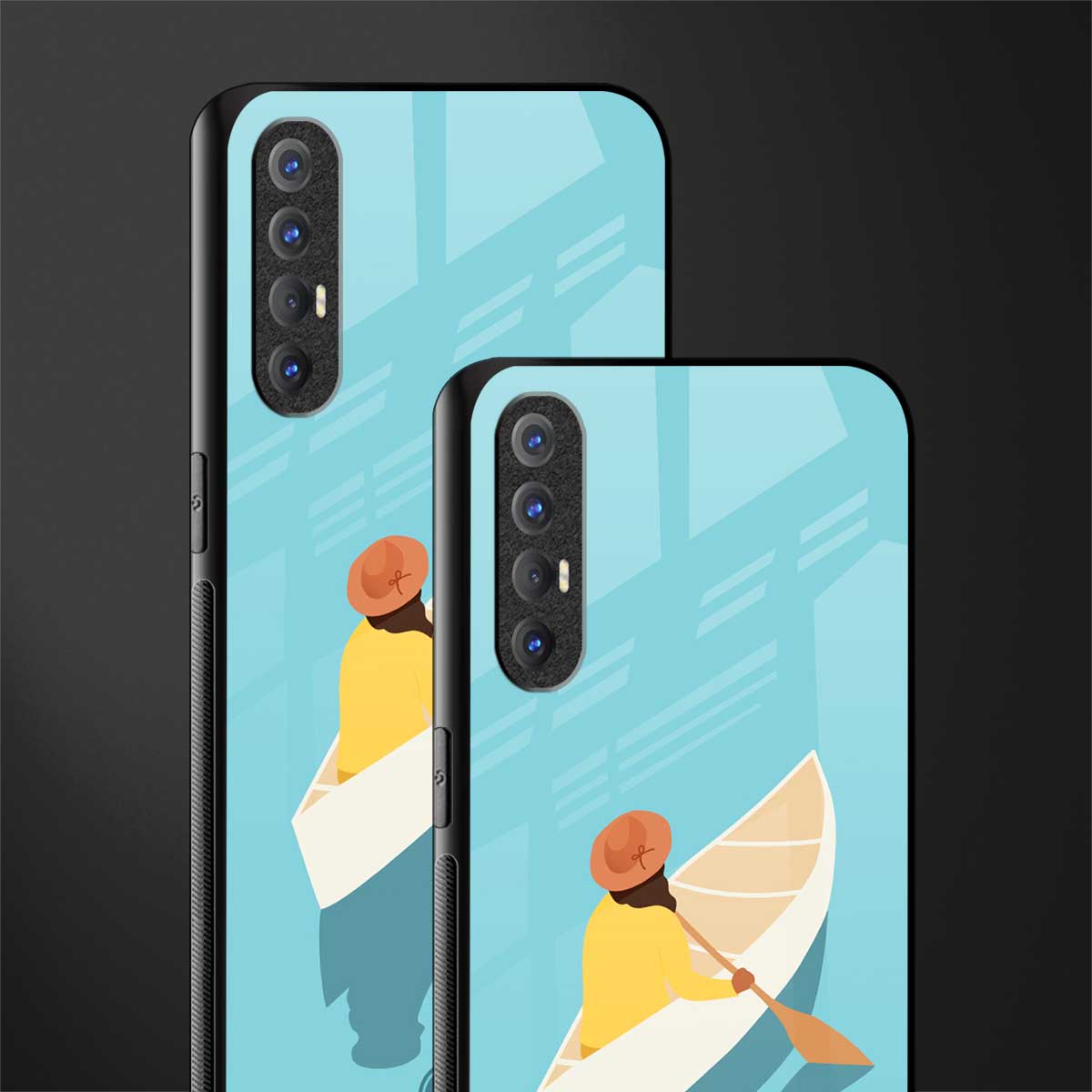 boat girl glass case for oppo reno 3 pro image-2