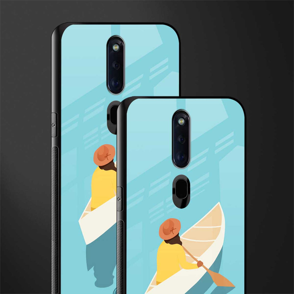 boat girl glass case for oppo f11 pro image-2