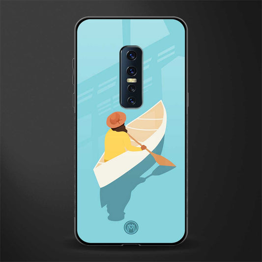 boat girl glass case for vivo v17 pro image