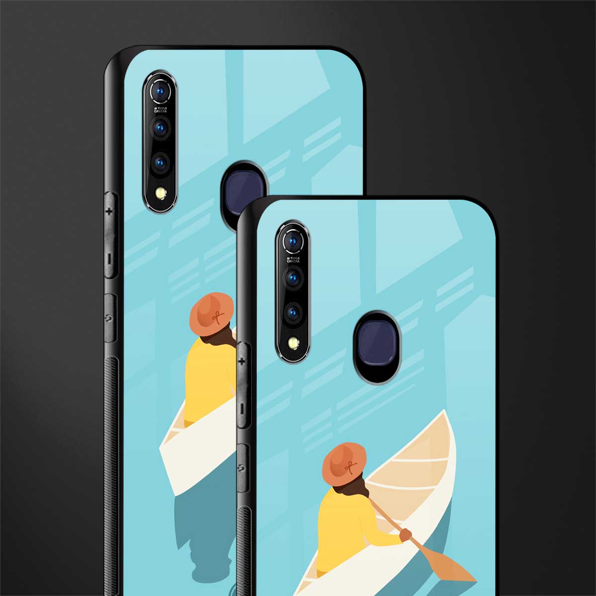 boat girl glass case for vivo z1 pro image-2