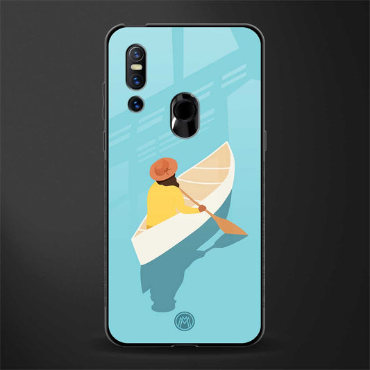 boat girl glass case for vivo v15 image