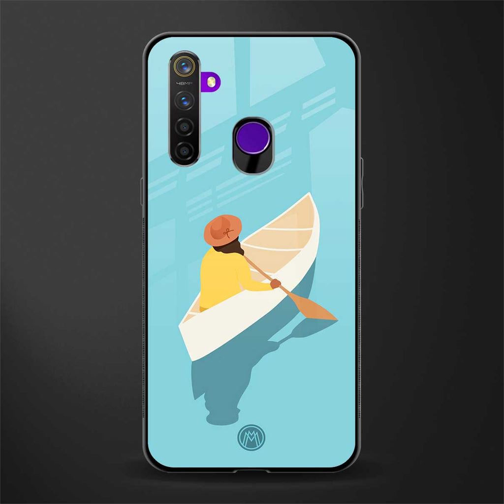 boat girl glass case for realme 5 image