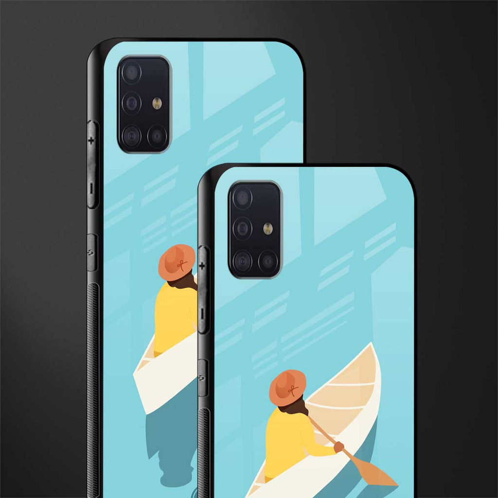 boat girl glass case for samsung galaxy a71 image-2