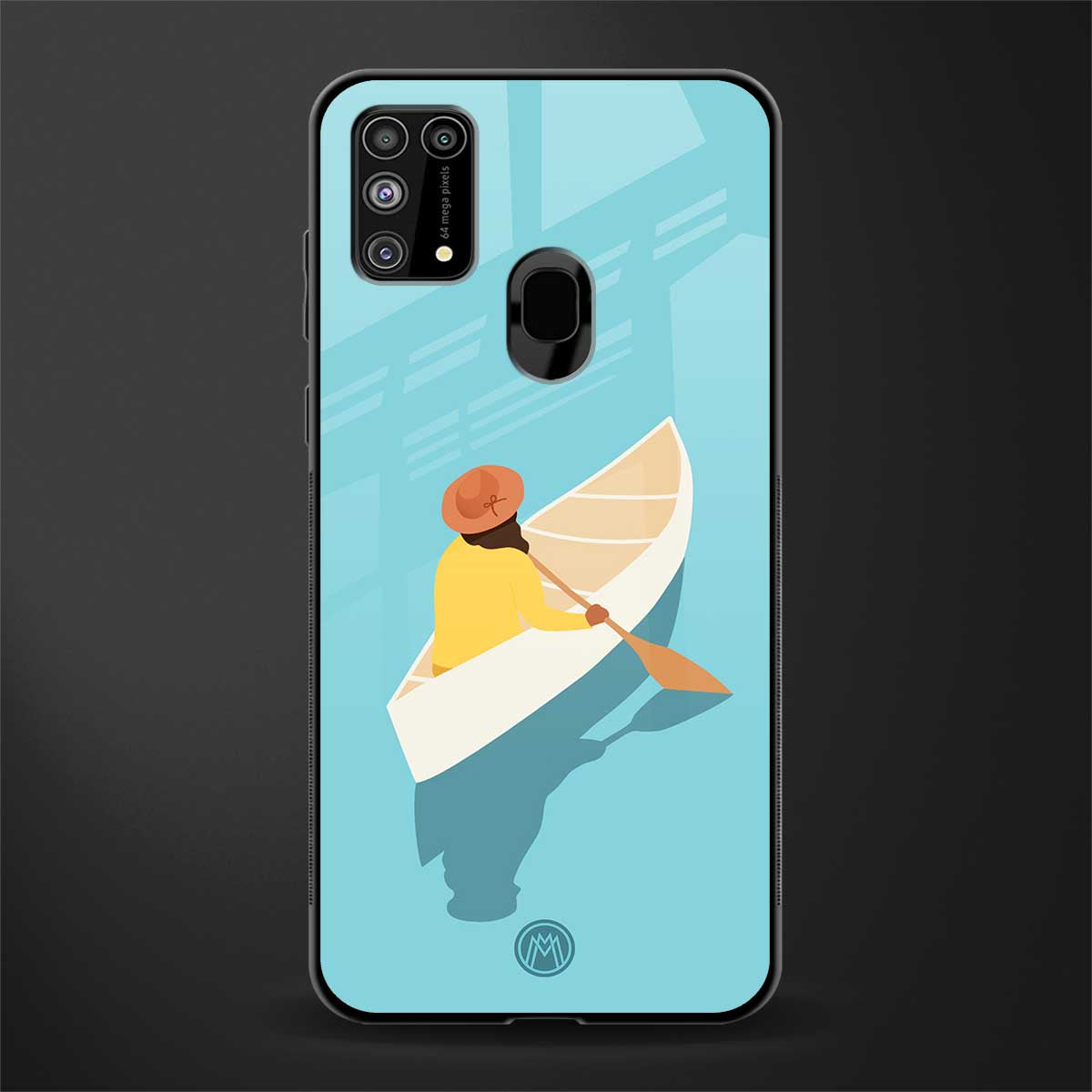 boat girl glass case for samsung galaxy m31 image