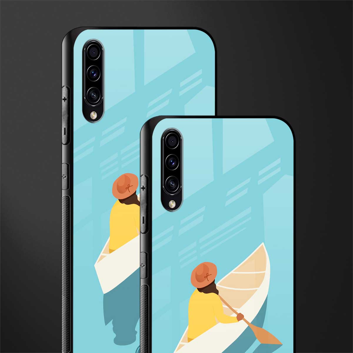 boat girl glass case for samsung galaxy a50 image-2