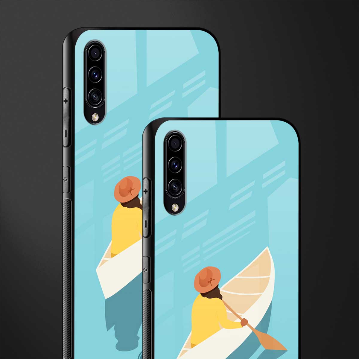 boat girl glass case for samsung galaxy a30s image-2