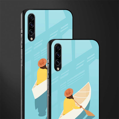 boat girl glass case for samsung galaxy a30s image-2