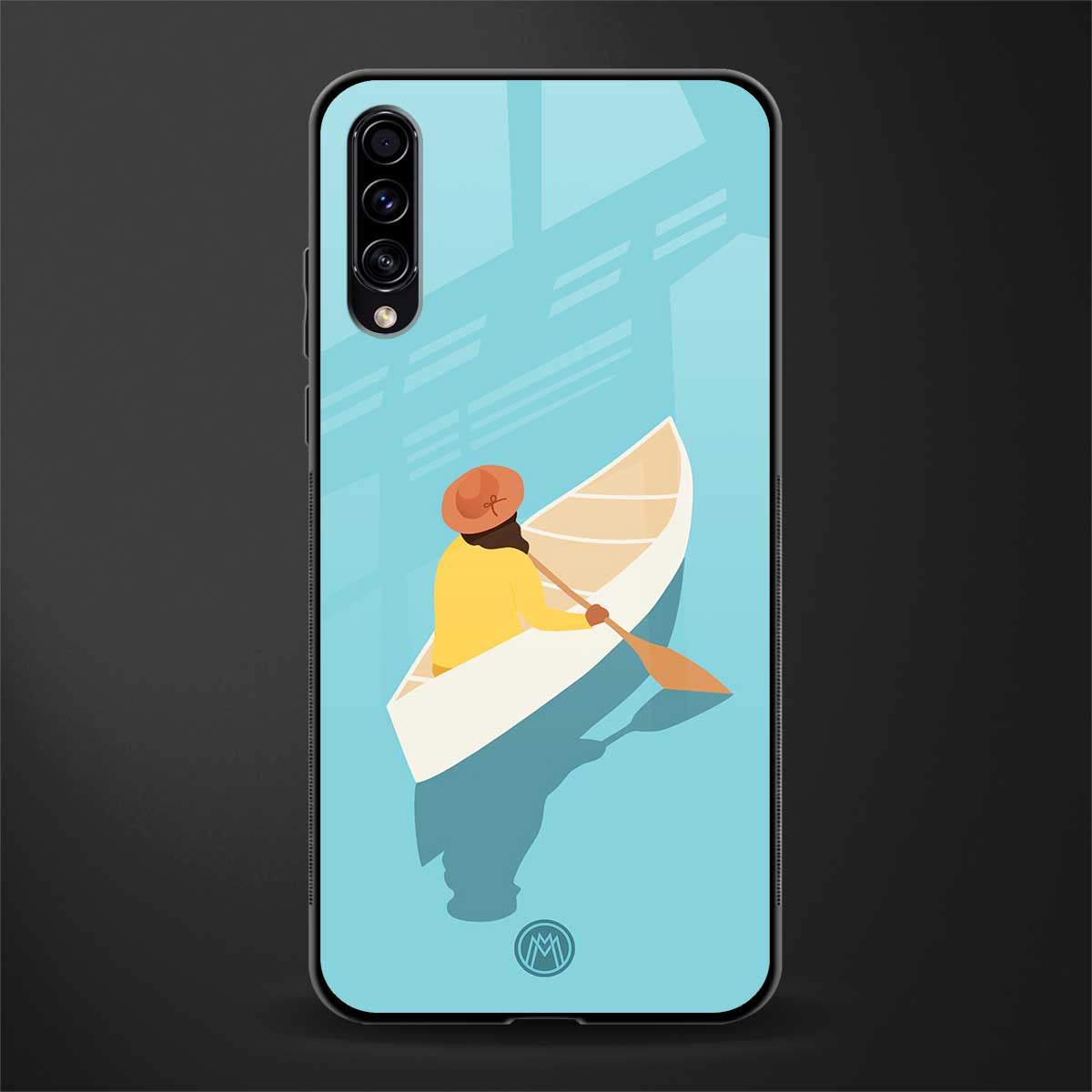 boat girl glass case for samsung galaxy a50 image