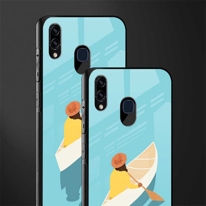 boat girl glass case for samsung galaxy a30 image-2