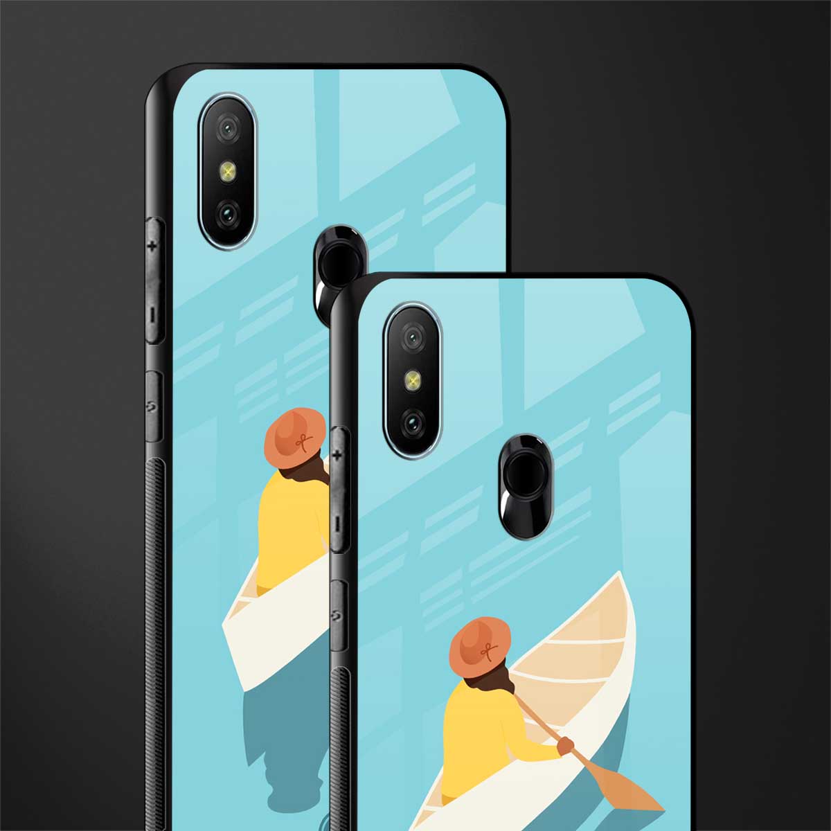 boat girl glass case for redmi 6 pro image-2