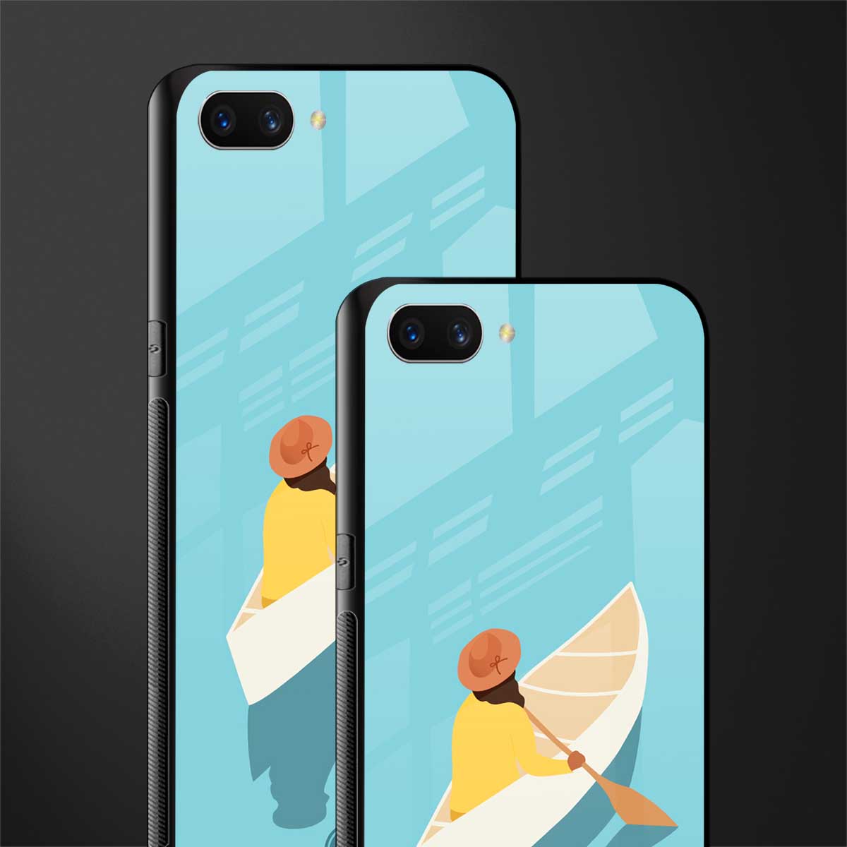 boat girl glass case for oppo a3s image-2