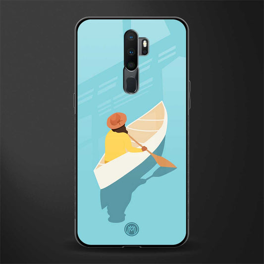 boat girl glass case for oppo a5 2020 image