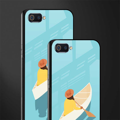 boat girl glass case for oppo a1k image-2