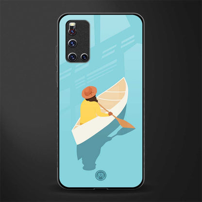 boat girl glass case for vivo v19 image