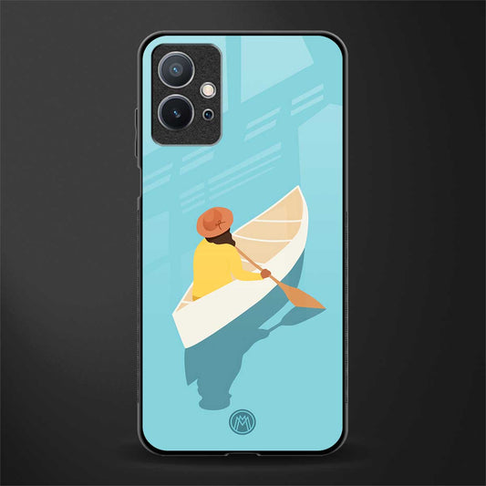 boat girl glass case for vivo y75 5g image