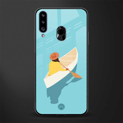 boat girl glass case for samsung galaxy a20s image