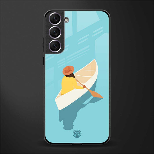boat girl glass case for samsung galaxy s21 plus image