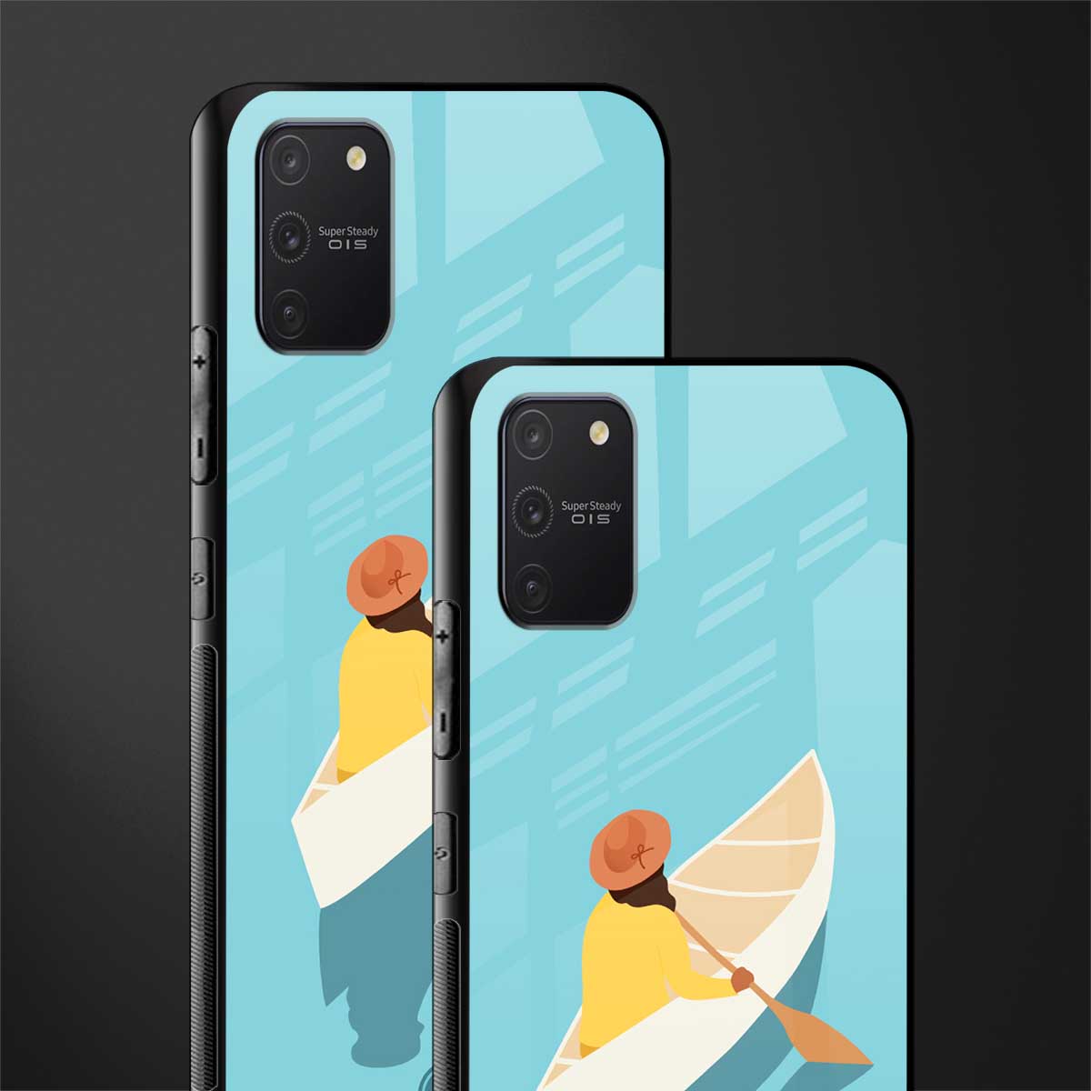 boat girl glass case for samsung galaxy a91 image-2