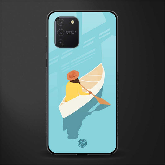 boat girl glass case for samsung galaxy a91 image