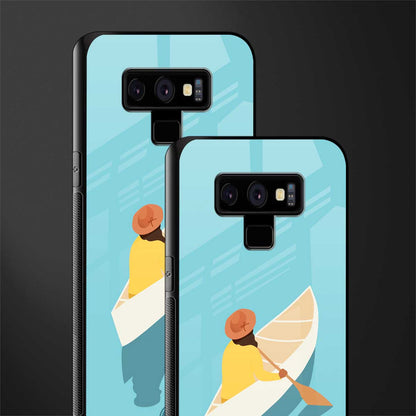 boat girl glass case for samsung galaxy note 9 image-2