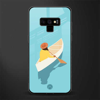 boat girl glass case for samsung galaxy note 9 image