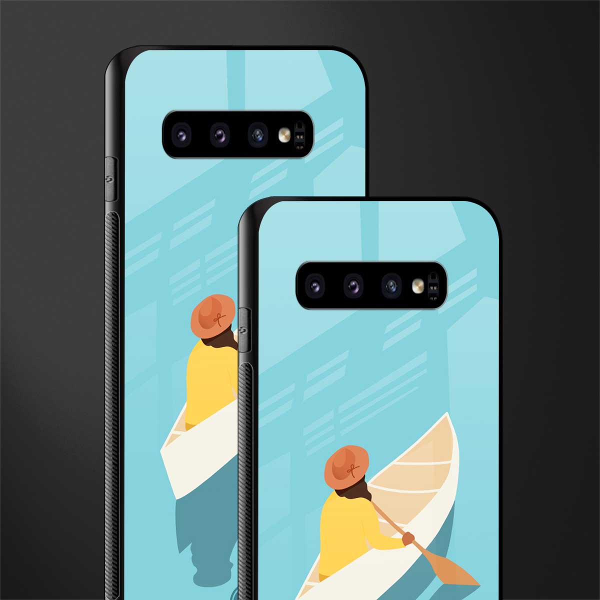 boat girl glass case for samsung galaxy s10 plus image-2