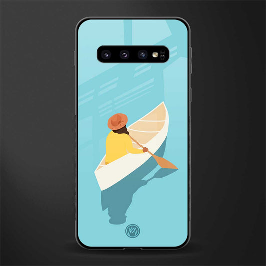 boat girl glass case for samsung galaxy s10 image