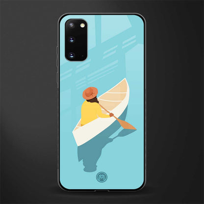 boat girl glass case for samsung galaxy s20 image