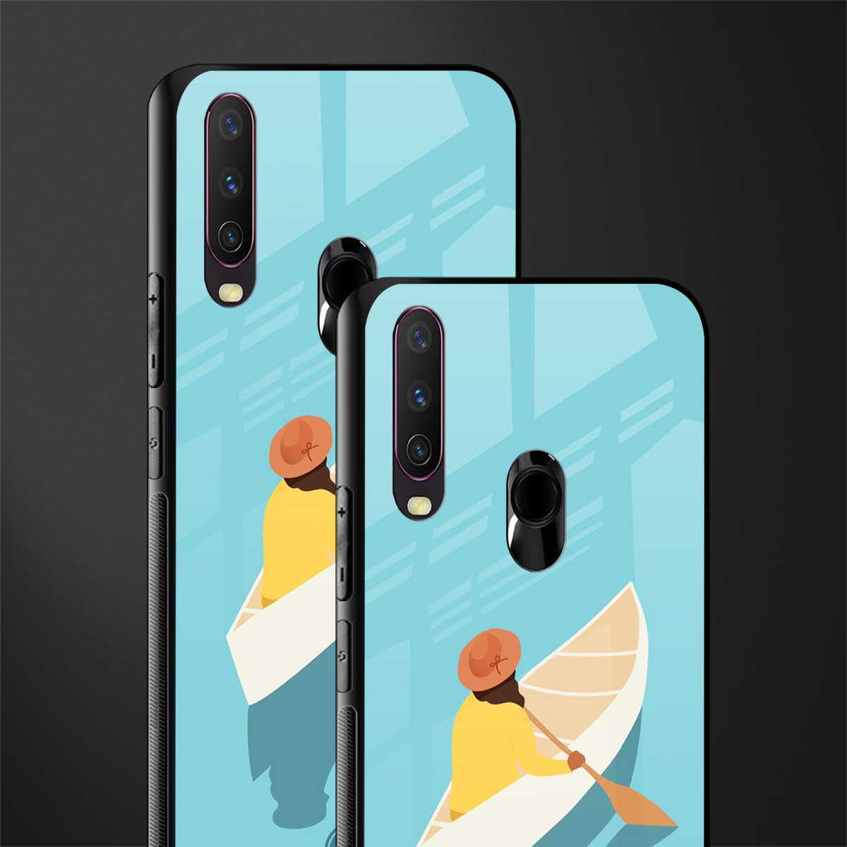 boat girl glass case for vivo y17 image-2