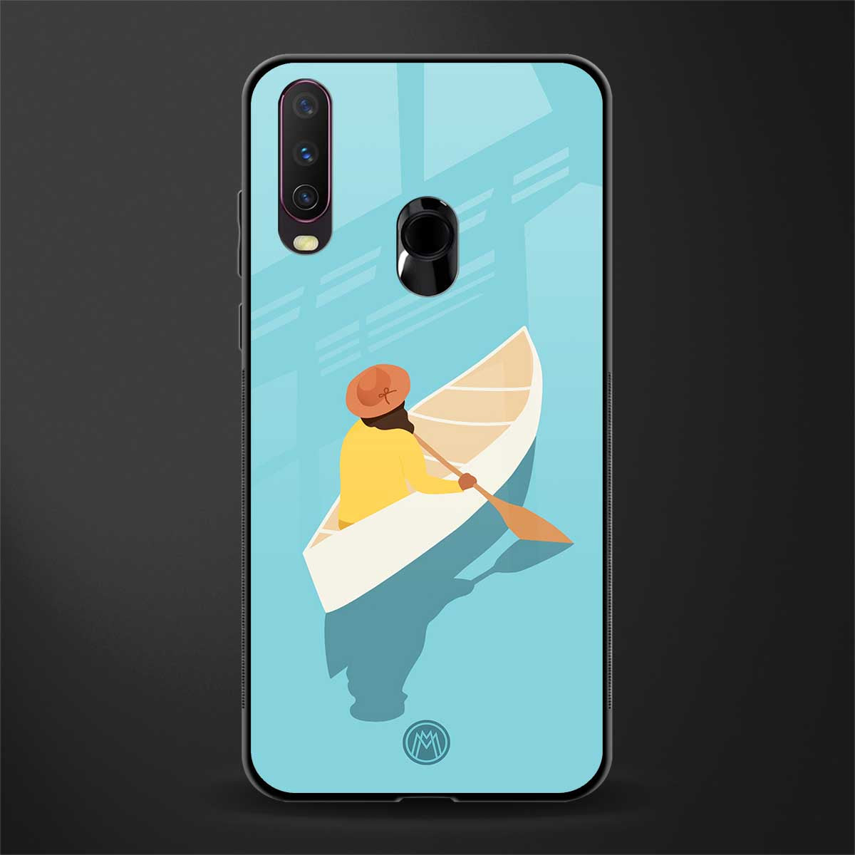 boat girl glass case for vivo y12 image