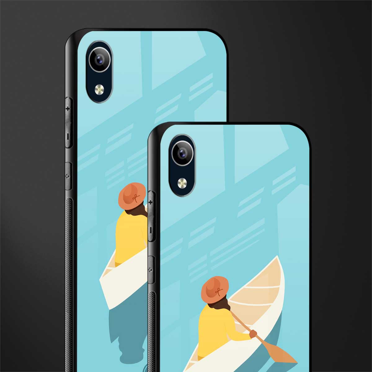 boat girl glass case for vivo y91i image-2