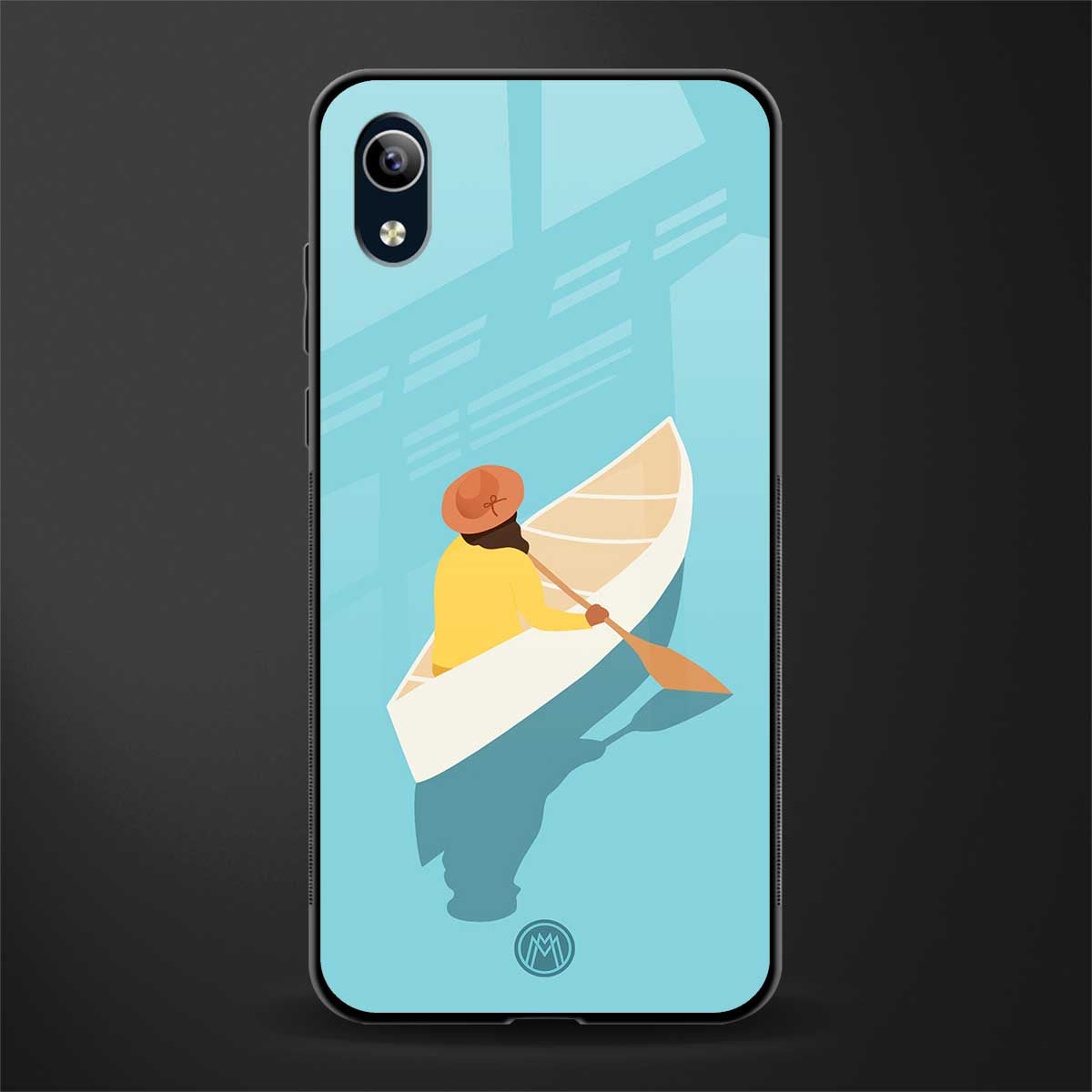 boat girl glass case for vivo y1s without fingerprint image