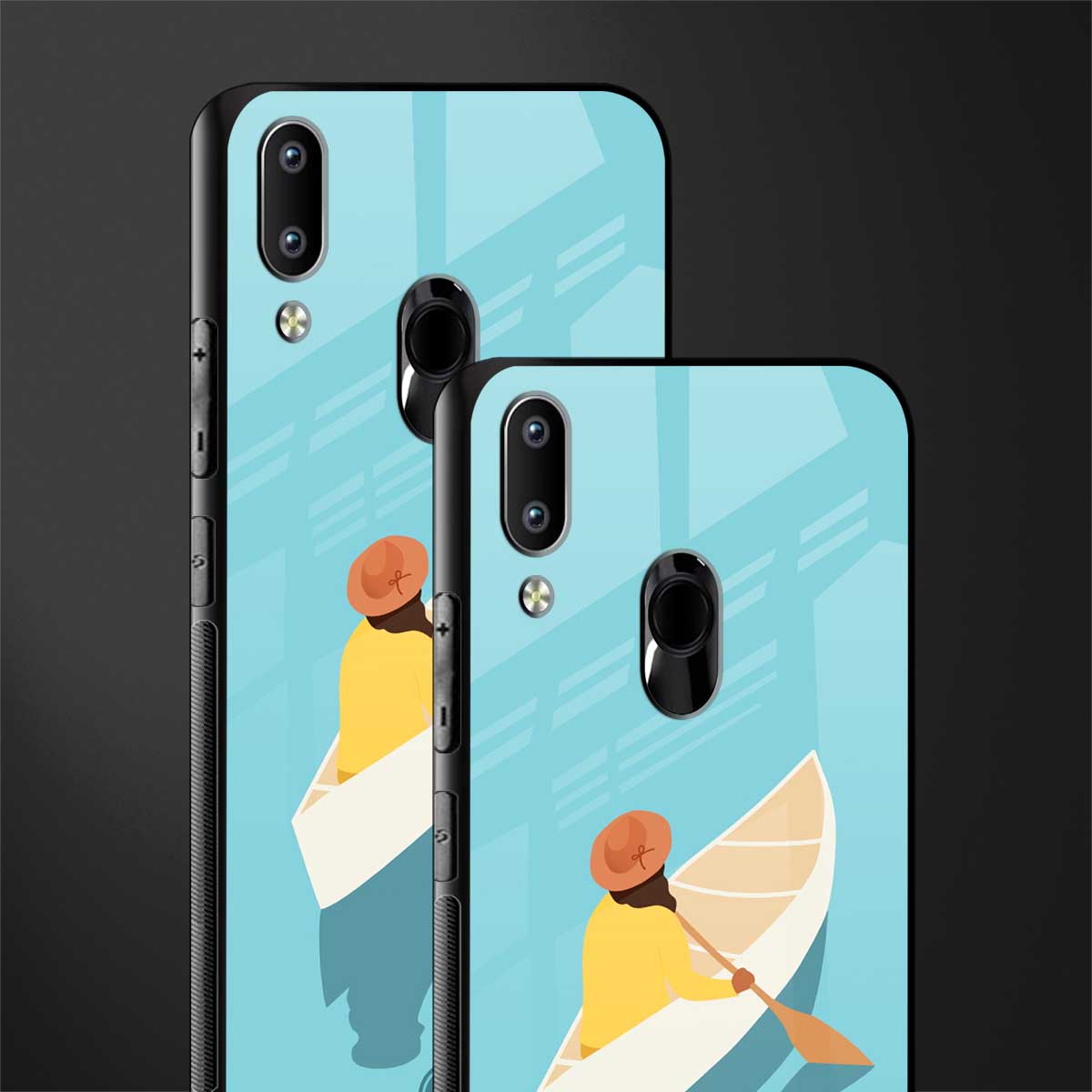 boat girl glass case for vivo y91 image-2