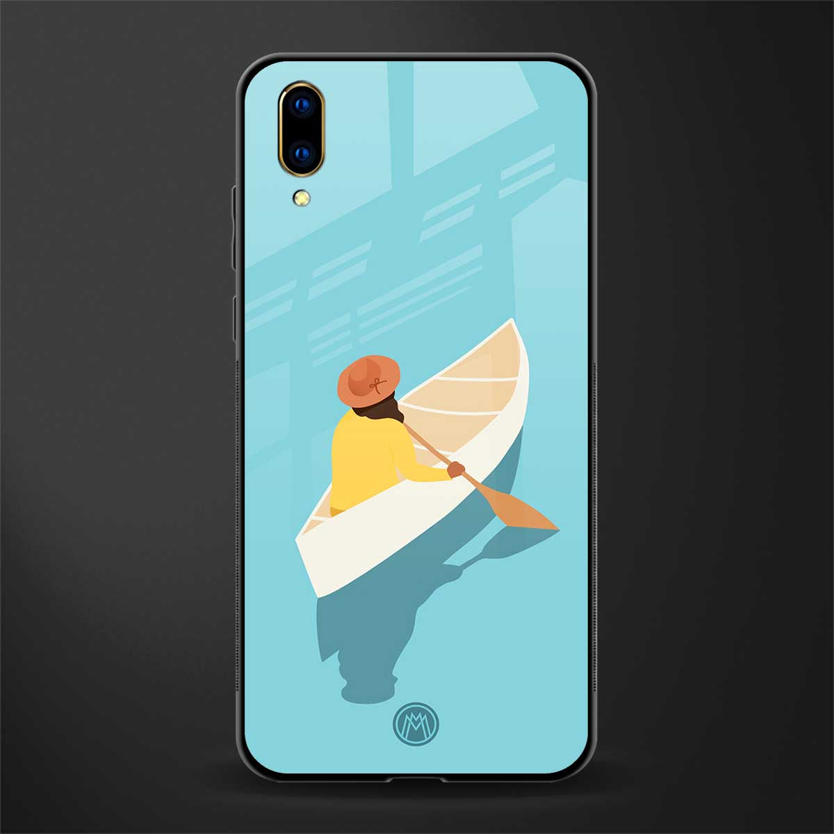boat girl glass case for vivo v11 pro image