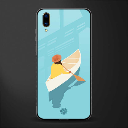 boat girl glass case for vivo v11 pro image