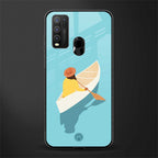 boat girl glass case for vivo y50 image