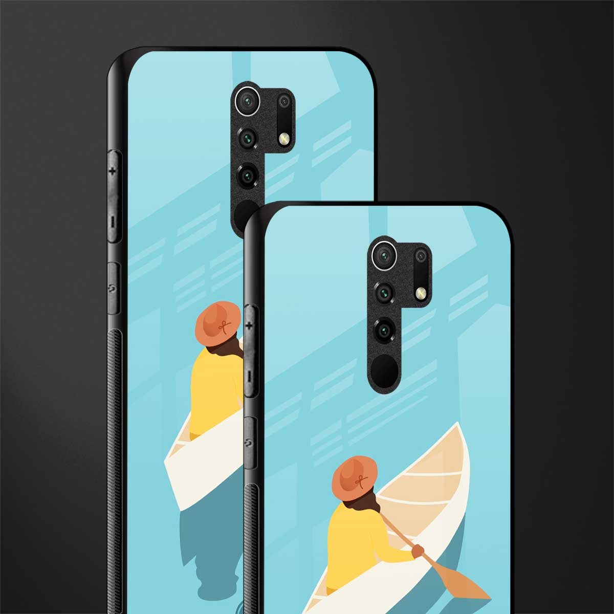 boat girl glass case for redmi 9 prime image-2