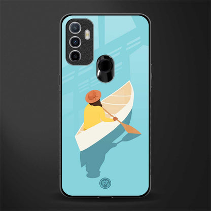 boat girl glass case for oppo a53 image