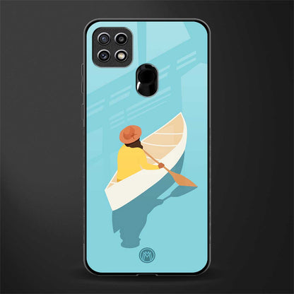 boat girl glass case for oppo a15 image