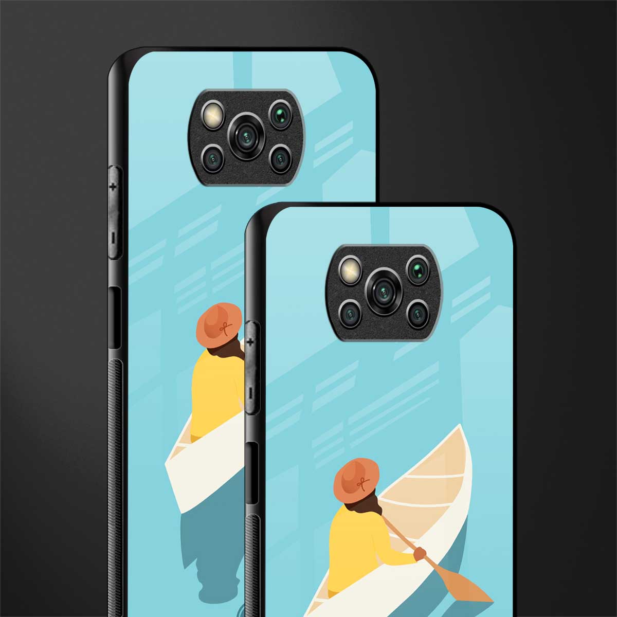 boat girl glass case for poco x3 pro image-2