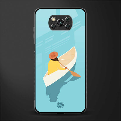 boat girl glass case for poco x3 pro image