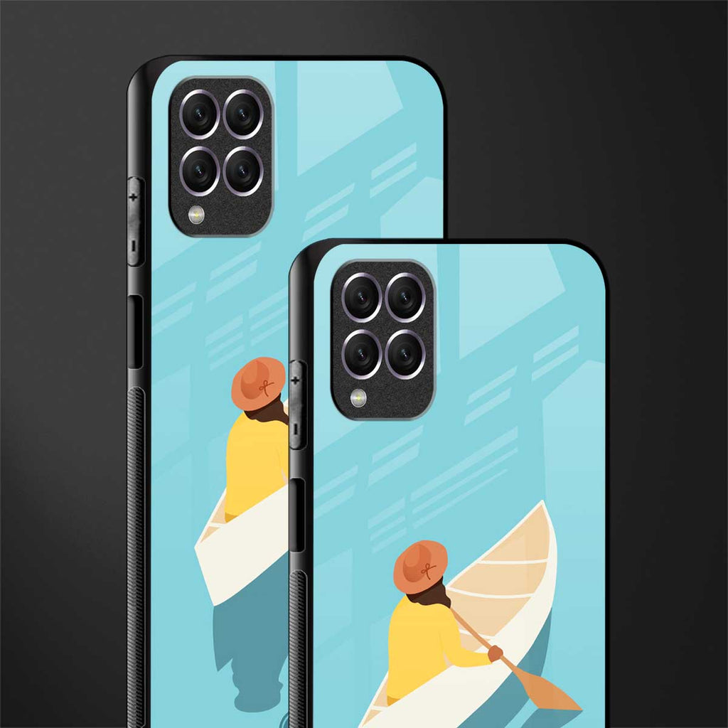 boat girl glass case for samsung galaxy f62 image-2
