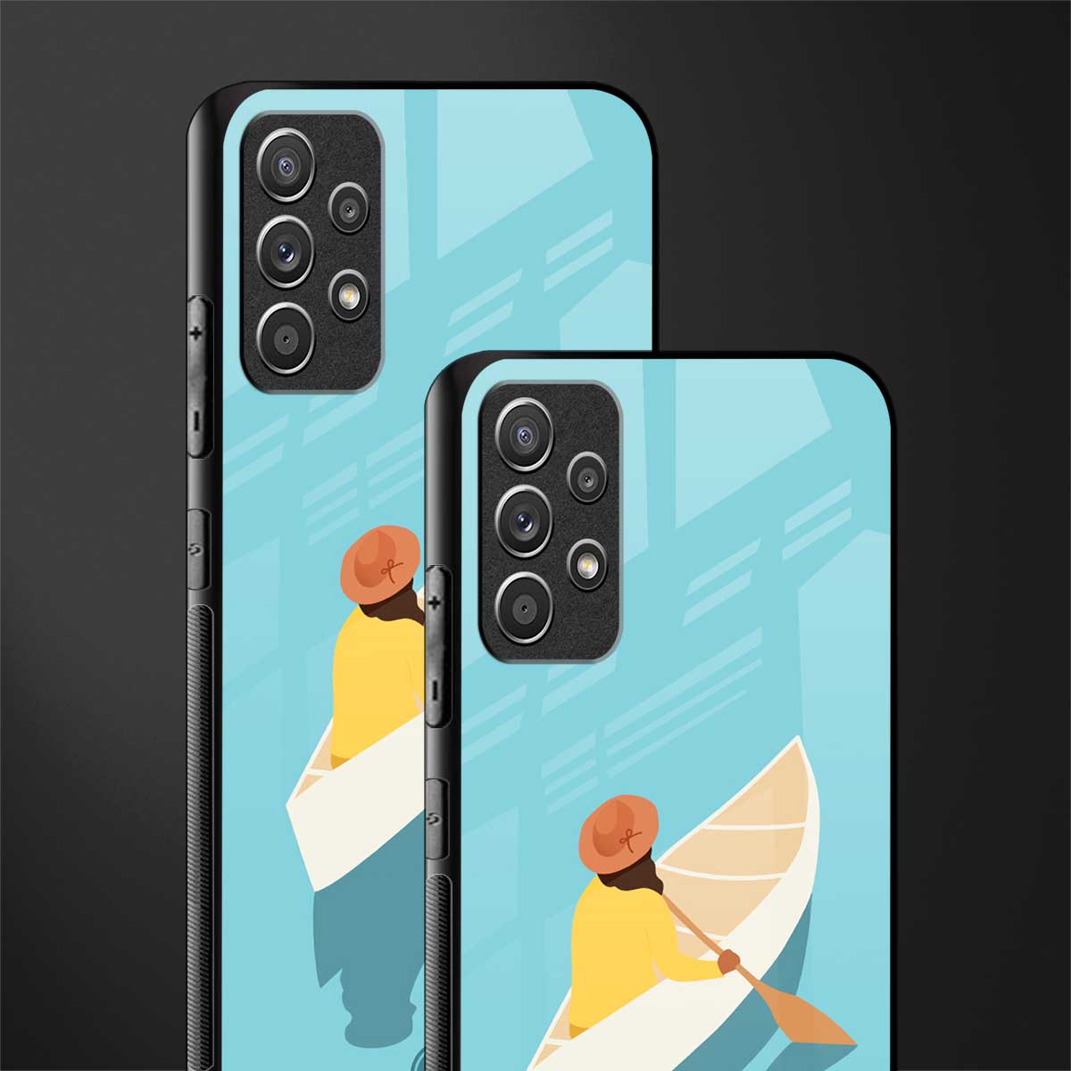 boat girl glass case for samsung galaxy a72 image-2