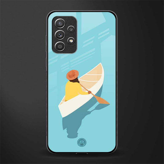 boat girl glass case for samsung galaxy a72 image