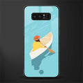 boat girl glass case for samsung galaxy note 8 image
