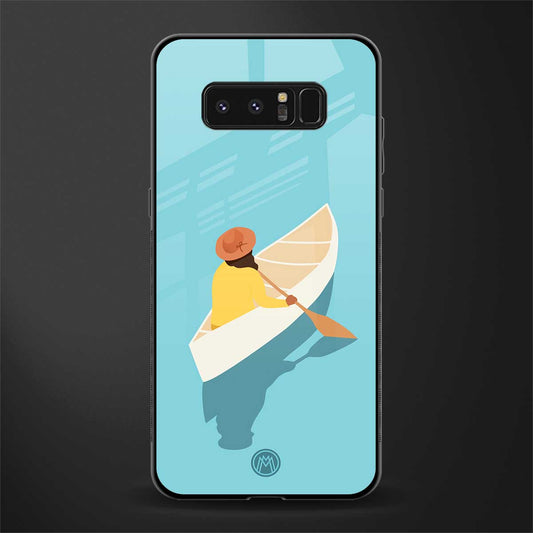 boat girl glass case for samsung galaxy note 8 image