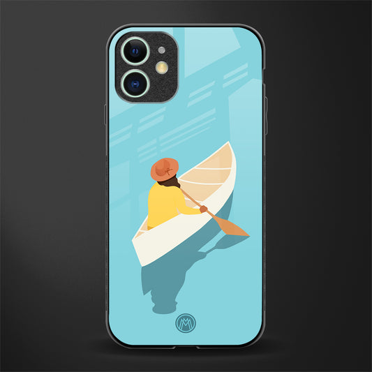 boat girl glass case for iphone 11 image