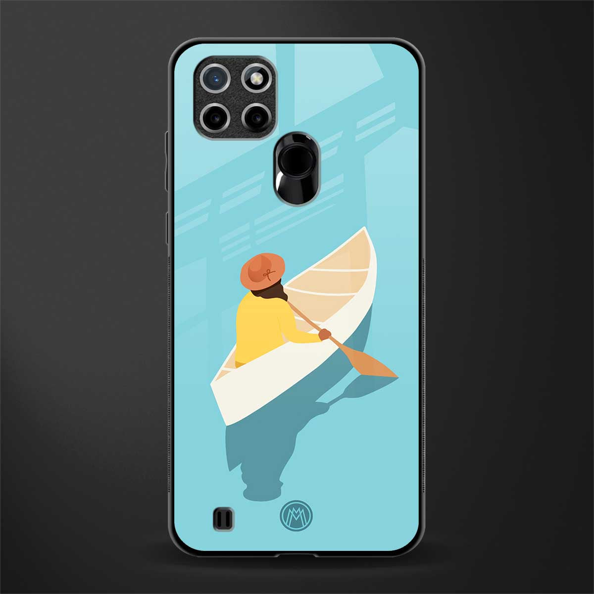 boat girl glass case for realme c21 image